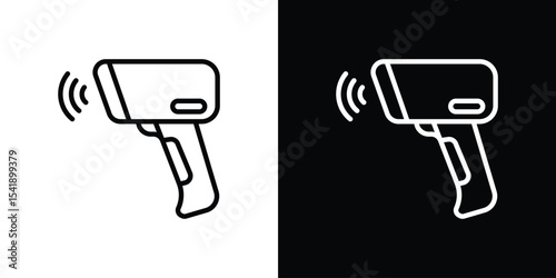 Barcode scanner icon. Graphic Design vector icon. Ui Ux Icons