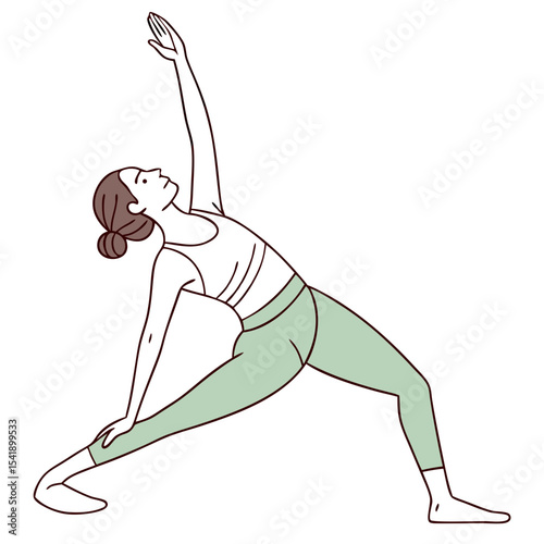 Woman practicing yoga in a peaceful outdoor setting during early morning light for fitness and relaxation