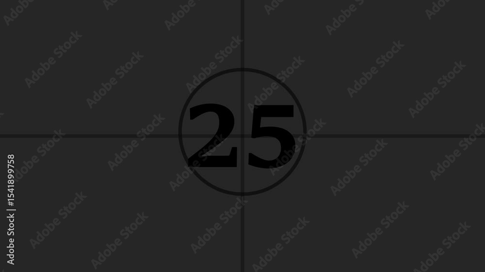 Retro countdown from 30 to 0,countdown timer 30 seconds animation retro projector style from ten to zero, in 4k ,Retro vintage style countdown animated video 