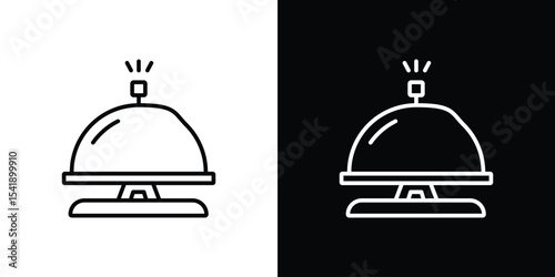Bell concierge icon. Graphic Design vector icon. Ui Ux Icons
