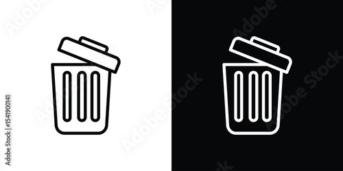 Bin icon. Graphic Design vector icon. Ui Ux Icons