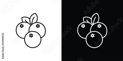 Blueberries icon. Graphic Design vector icon. Ui Ux Icons