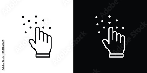 Braille icon. Graphic Design vector icon. Ui Ux Icons