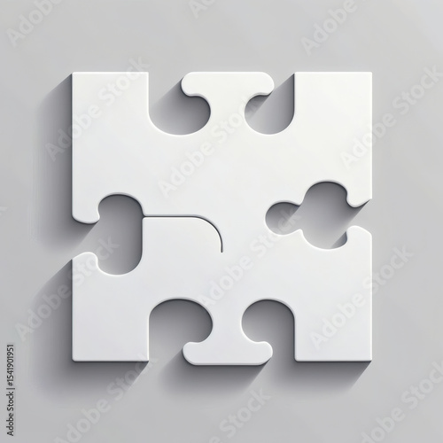 Unique puzzle piece fitting into a larger arrangement, signifying connection and creativity in design