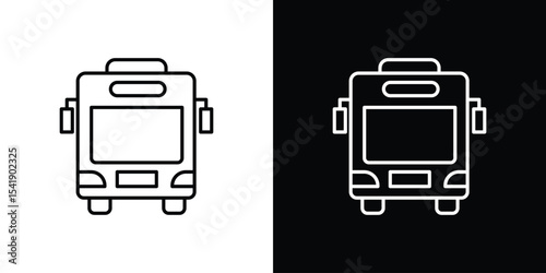 Bus icon. Graphic Design vector icon. Ui Ux Icons