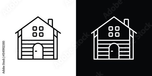 Cabin icon. Graphic Design vector icon. Ui Ux Icons