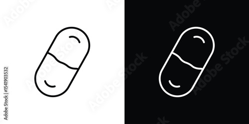 Capsules icon. Graphic Design vector icon. Ui Ux Icons
