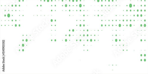 Light Blue, Green vector red banner with set of circles, dots. Donuts Background.