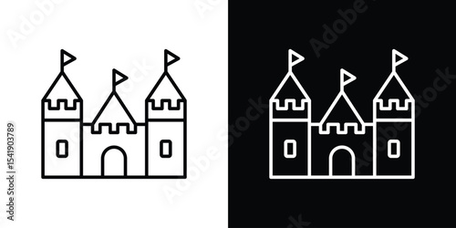 Castle icon. Graphic Design vector icon. Ui Ux Icons