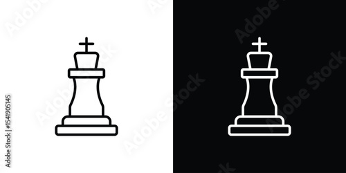 Chess king icon. Graphic Design vector icon. Ui Ux Icons