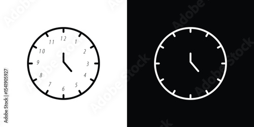 Clock face icon. Graphic Design vector icon. Ui Ux Icons