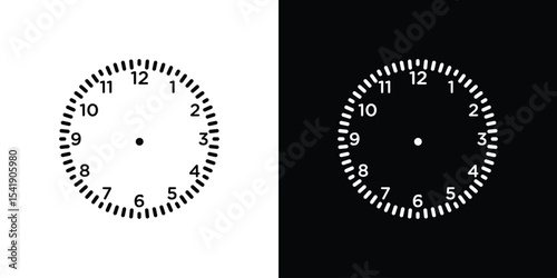 Clock face icon. Graphic Design vector icon. Ui Ux Icons