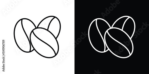 Coffee beans icon. Graphic Design vector icon. Ui Ux Icons