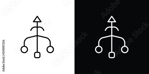 Consolidation icon. Graphic Design vector icon. Ui Ux Icons