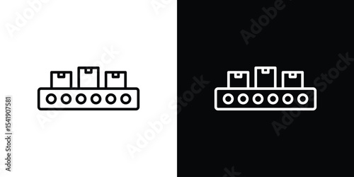 Conveyor belt icon. Graphic Design vector icon. Ui Ux Icons