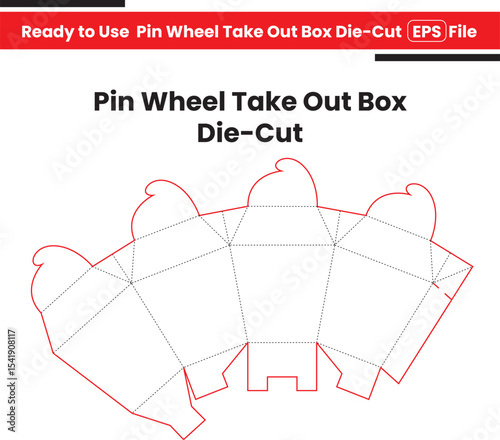 Pin Wheel Take Out Die-Cut Template
