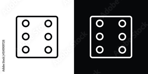 Dice six icon. Graphic Design vector icon. Ui Ux Icons