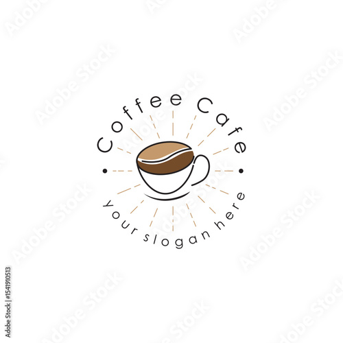 Simple Design Coffee Shop Vector Illustration