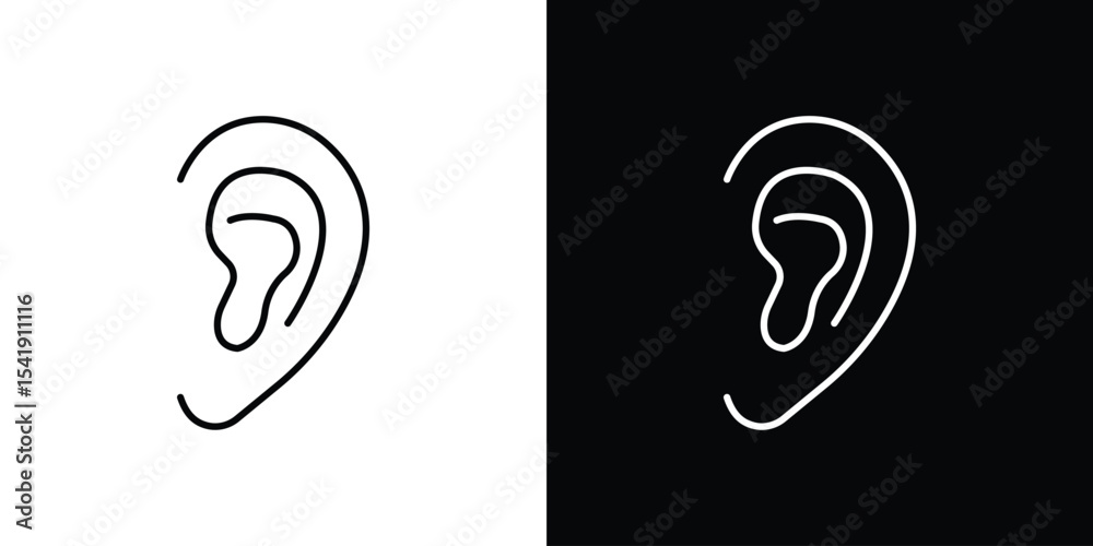 Ear icon. Graphic Design vector icon. Ui Ux Icons Ear icon. Graphic Design vector icon. Ui Ux Icons