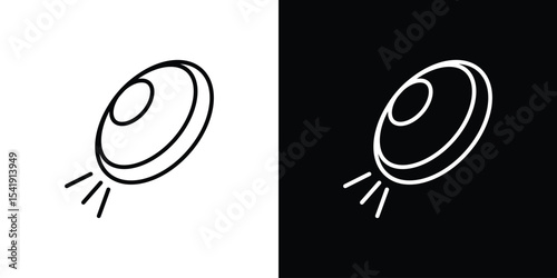 Flying disc icon. Graphic Design vector icon. Ui Ux Icons