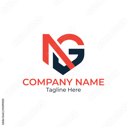 A logo with red and black letters forming a heart shape above company name and tagline text on white