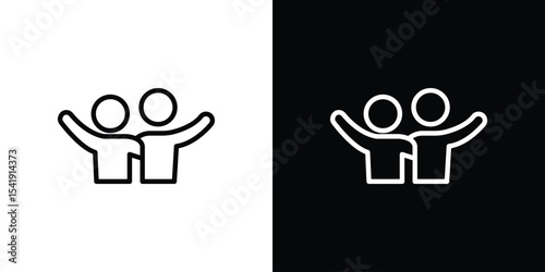 Friends icon. Graphic Design vector icon. Ui Ux Icons