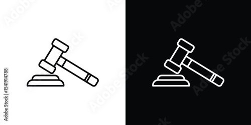 Gavel icon. Graphic Design vector icon. Ui Ux Icons