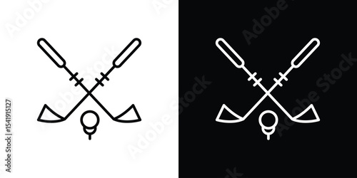 Golf club icon. Graphic Design vector icon. Ui Ux Icons