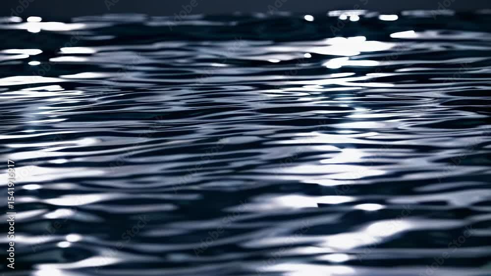 Abstract luminous water ripples create smooth surface texture for tranquil meditation relaxation wellness peaceful atmosphere introspection balanced emotional focus