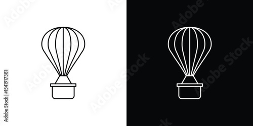 Hot air balloon icon. Graphic Design vector icon. Ui Ux Icons