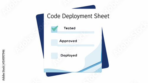 Code Deployment Checklist Software Testing Approval Process and Deployment Status Tracking Project Management Workflow