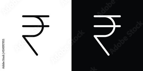 Indian rupee icon. Graphic Design vector icon. Ui Ux Icons