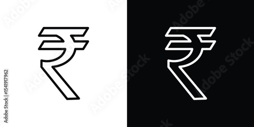 Indian rupee icon. Graphic Design vector icon. Ui Ux Icons