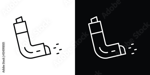 Inhaler icon. Graphic Design vector icon. Ui Ux Icons