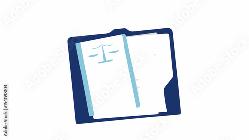 Legal File Documentation Justice System Iconography Law Scales Legalities Illustration Legal Practice Services Documents