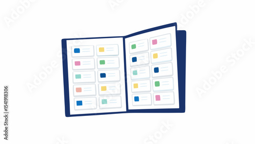 Colorful Planner Notebook Academic Journal Organizing Events Time Management Personal Organizer Event Calendar Daily