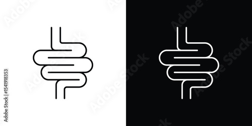 Intestines icon. Graphic Design vector icon. Ui Ux Icons