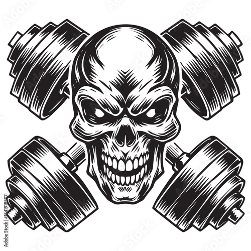 Skeleton Lifting Weights clipart, funny Gym silhouette, exercise work out illustration, bodybuilder design sublimation
