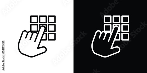 Keypad icon. Graphic Design vector icon. Ui Ux Icons