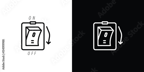Light switch off icon. Graphic Design vector icon. Ui Ux Icons