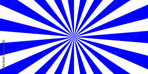 Abstract ray beam blue sunburst background