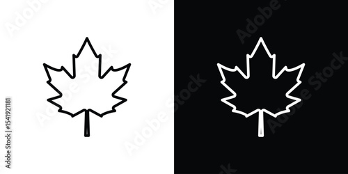 Maple leaf icon. Graphic Design vector icon. Ui Ux Icons