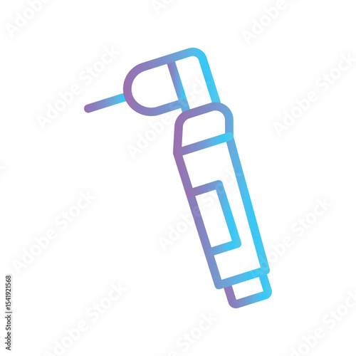 Dental Drill Color gradient illustration vector icon which can easily modify or edit 
