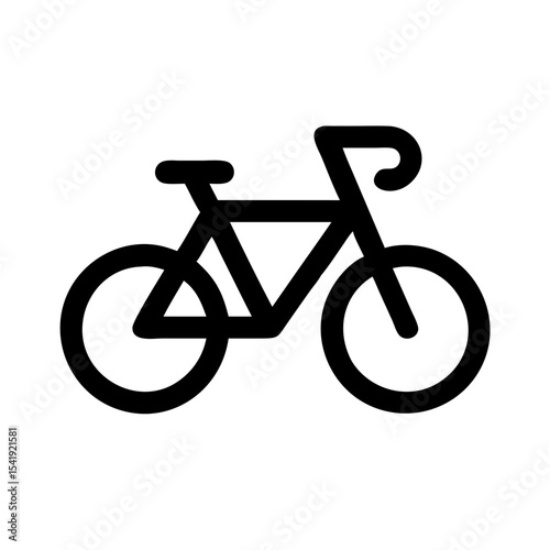 Bicycle Icon in Minimalist Design for Blogs, Websites, Eco-Friendly Content, Transportation Awareness, and Graphic Resources  