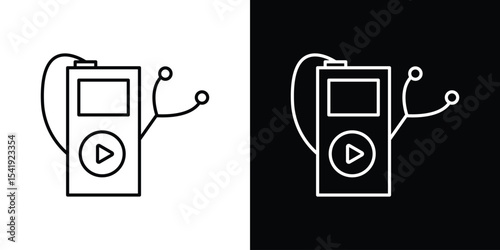 Mp3 Player icon. Graphic Design vector icon. Ui Ux Icons