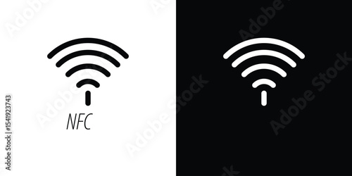 NFC icon. Graphic Design vector icon. Ui Ux Icons