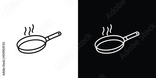 Pan frying icon. Graphic Design vector icon. Ui Ux Icons