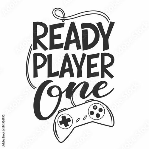 A gaming typography design, Ready Player One