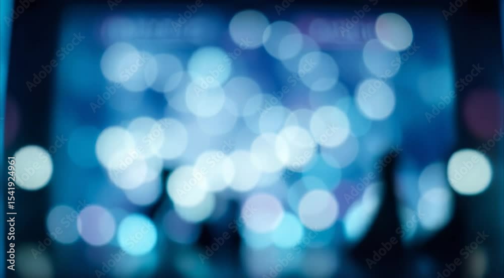 abstract blue bokeh background