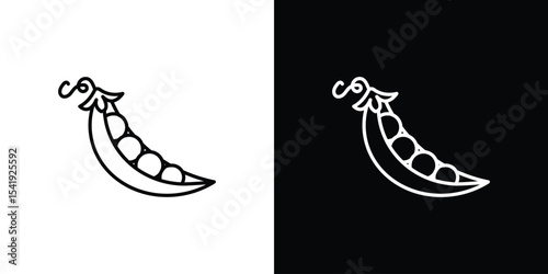 Peapod icon. Graphic Design vector icon. Ui Ux Icons